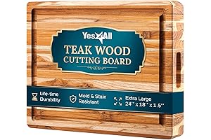 Yes4All Extra Large Butcher Block Cutting Board