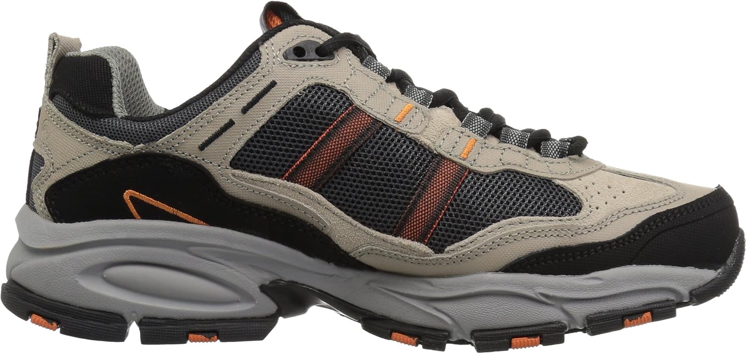 Skechers Sport Men's Vigor 2.0 Trait Memory Foam Sneaker 9 Wide Taupe/Black