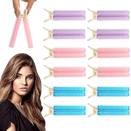 12 pinzas voluminizadoras para el cabello, pinzas de raíz para cabello rizado, pinzas de volumen instantáneas y esponjosas para mujeres, pinzas de