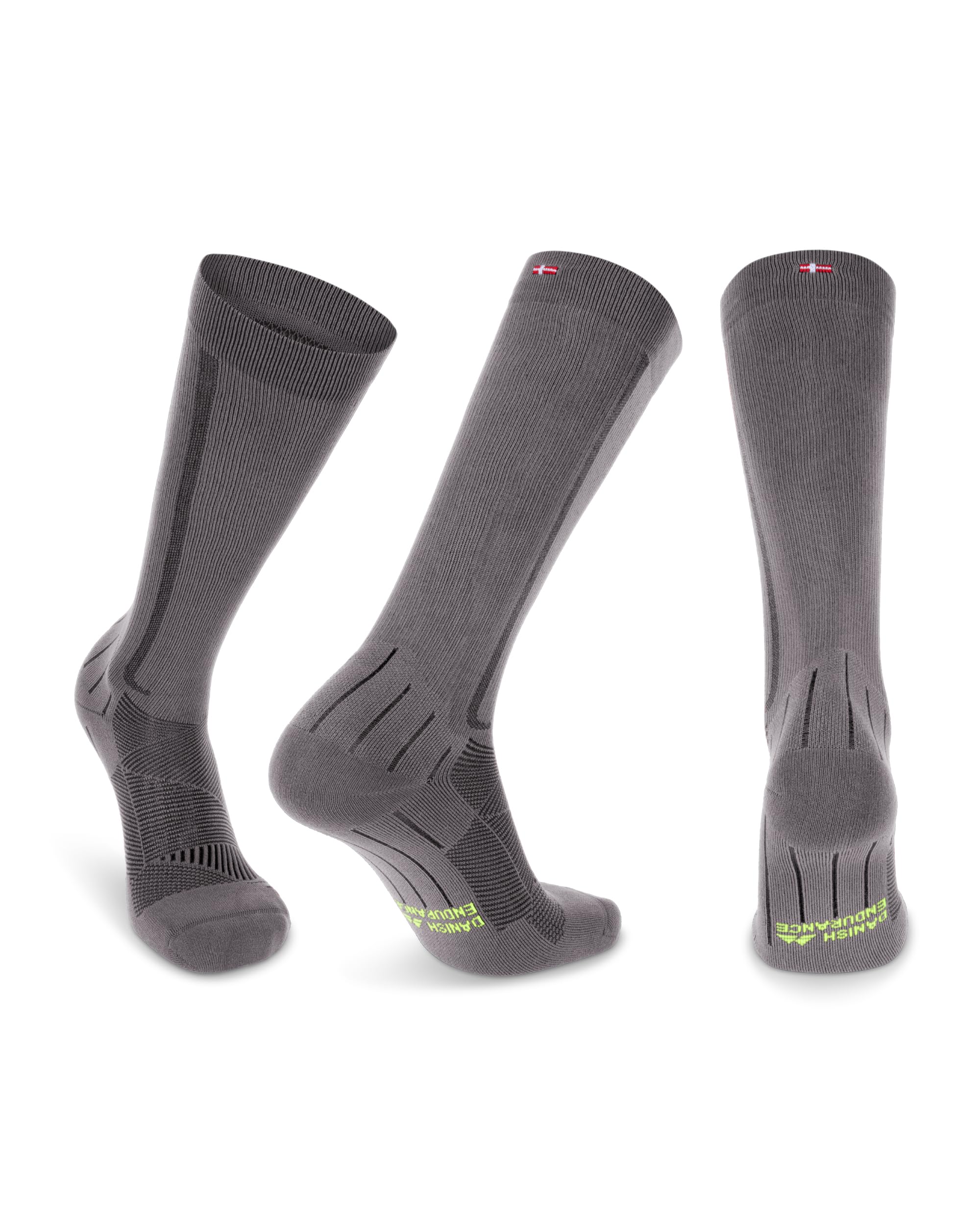 DANISH ENDURANCE Calze Compressione Graduata Uomo Donna 21-26mmHg, Calze Compressive per Recupero, Circolazione, Viaggi, 1 o 2 Paia
