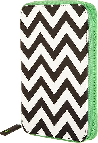 Miniatura 4 de PUNCHCASE By Leslie Hsu Ace - Cubierta con cremallera, cheurón negroblanco (se adapta a Kindle, Paperwhite y Touch)