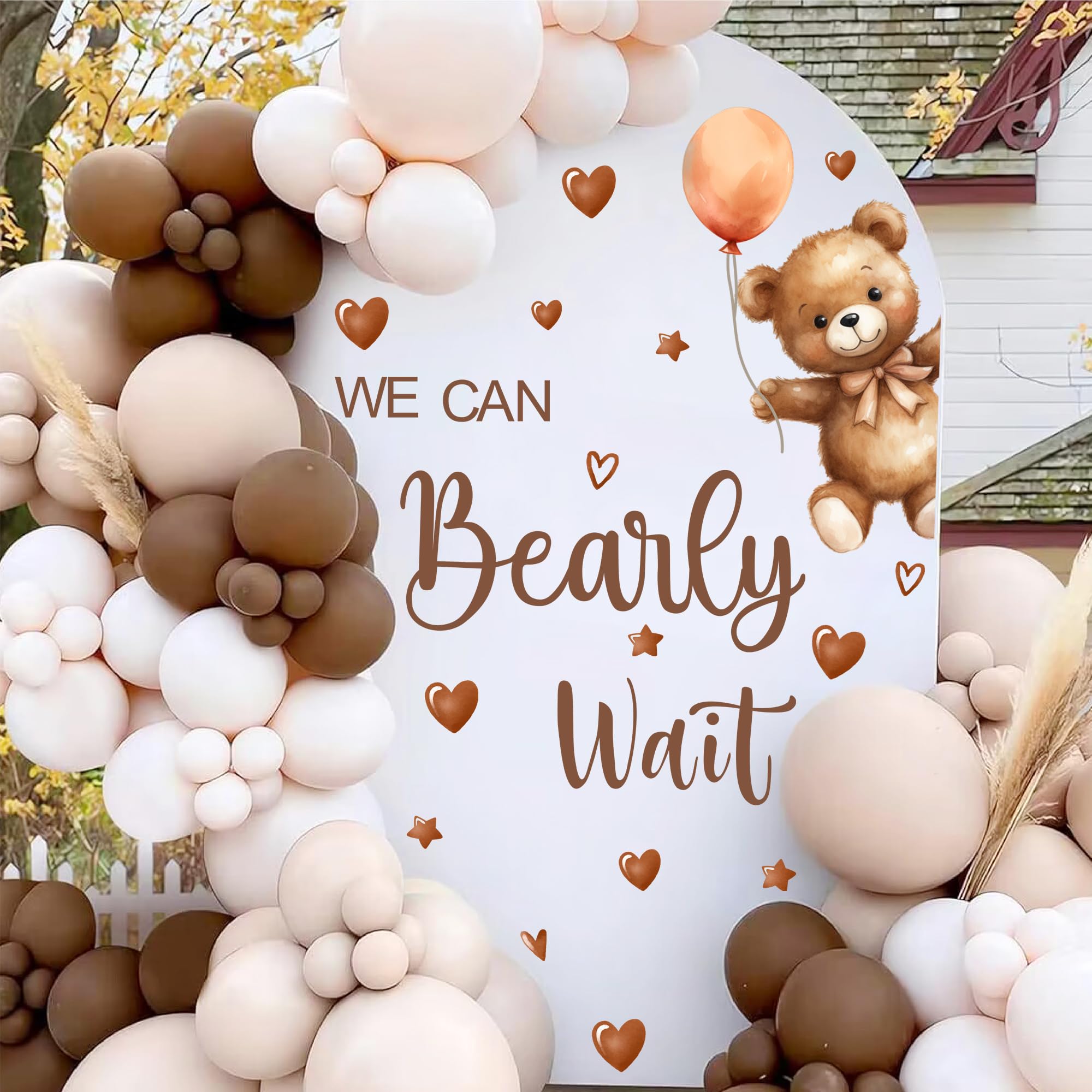 Gender Reveal Party Decor We Can Bearly Wait Wall Decal - Removable ...