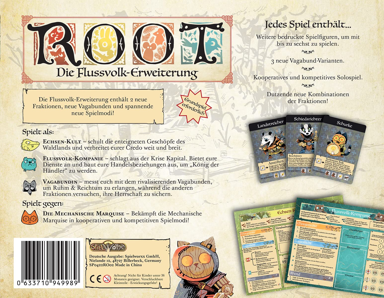 Spielworxx, Root – Die Flussvolk-Erweiterung, Kennerspiel, Deutsch