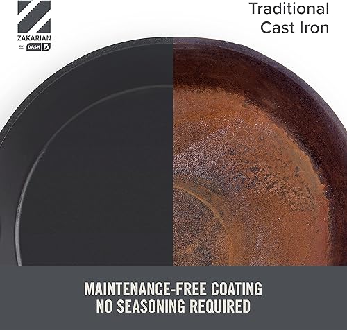 Miniatura 5 de DASH Zakarian by DASH - Horno holandés antiadherente de hierro fundido de 4.5 cuartos de galón, olla antiadherente de cerámica de titanio con tapa y