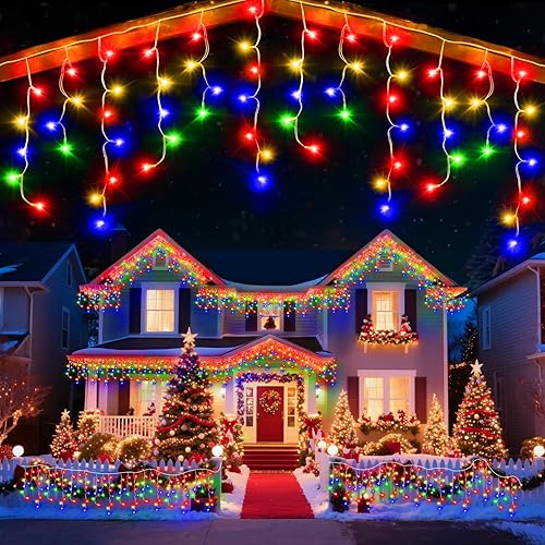 Luz de hielo de 98 pies para exterior, 900 luces LED de Navidad para exteriores, iluminación de hielo de Navidad con 8 modos y temporizador para disponible en Yaxa Guatemala