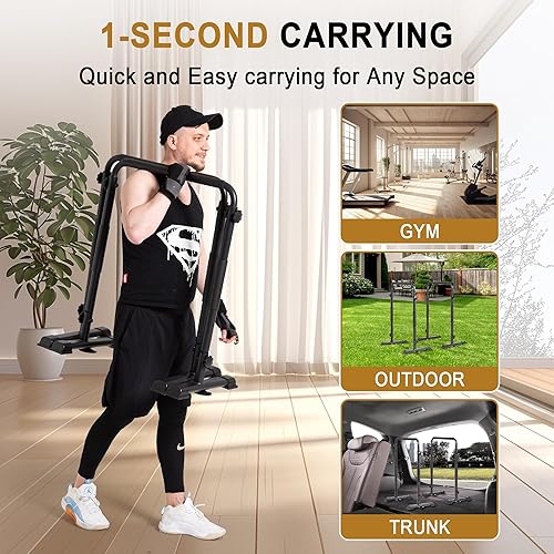 Miniatura 8 de BARWING Dip Bars Dip Station with Adjustable Ultra-Stable Settings And Non-Slip Feet Dip Stand for Home Stabilizer Parallette Push Up Stand 2025 New