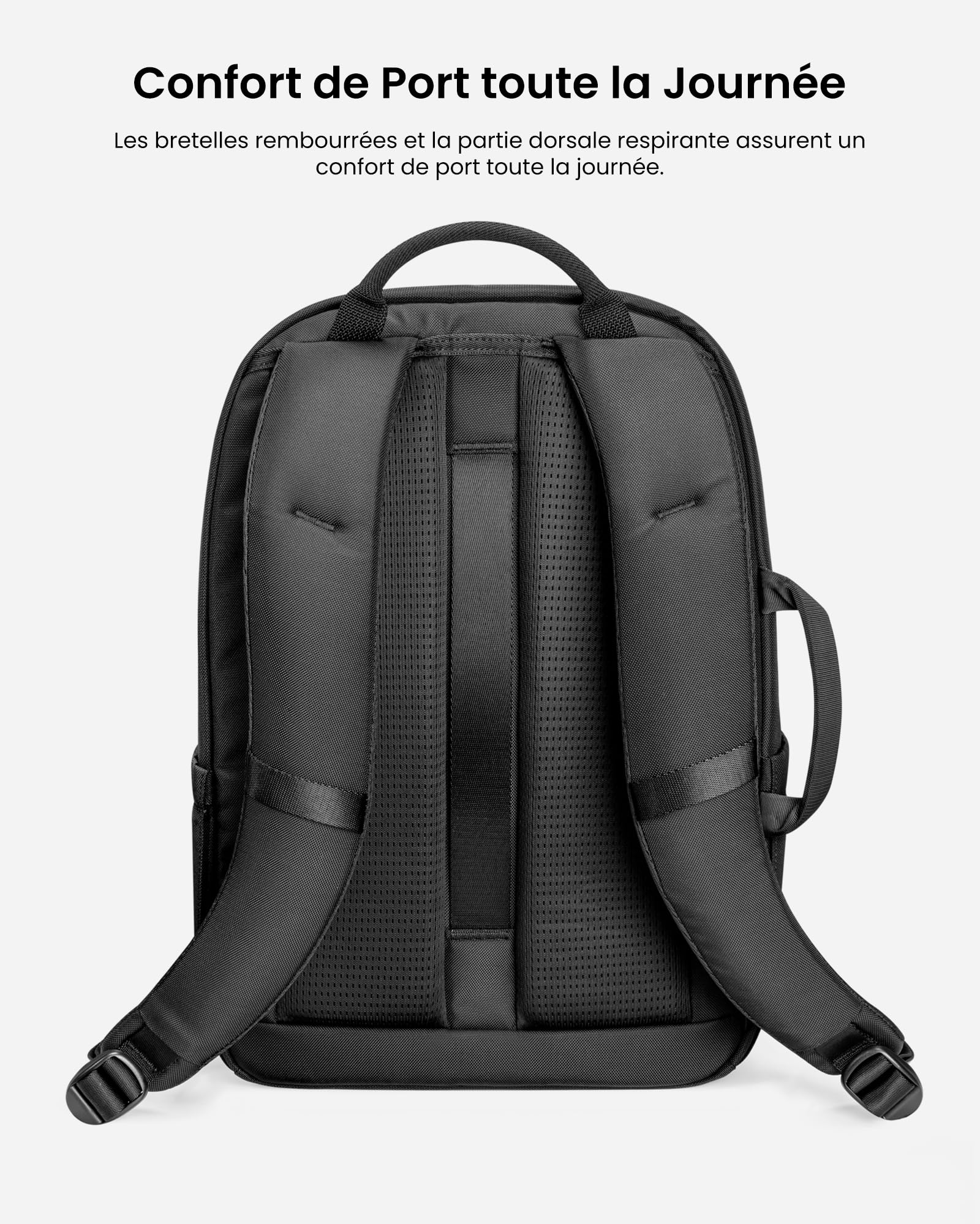 tomtoc Sac à Dos pour Ordinateur Portable 15,6 Pouces, Sacs a dos Hommes