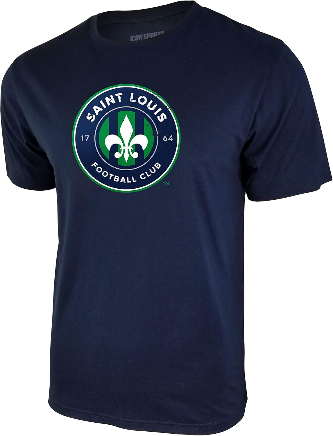 Icon Sports Men's USL Soccer Club Short Sleeve T-Shirt - Official Licensed Cotton Tee With Team Logo