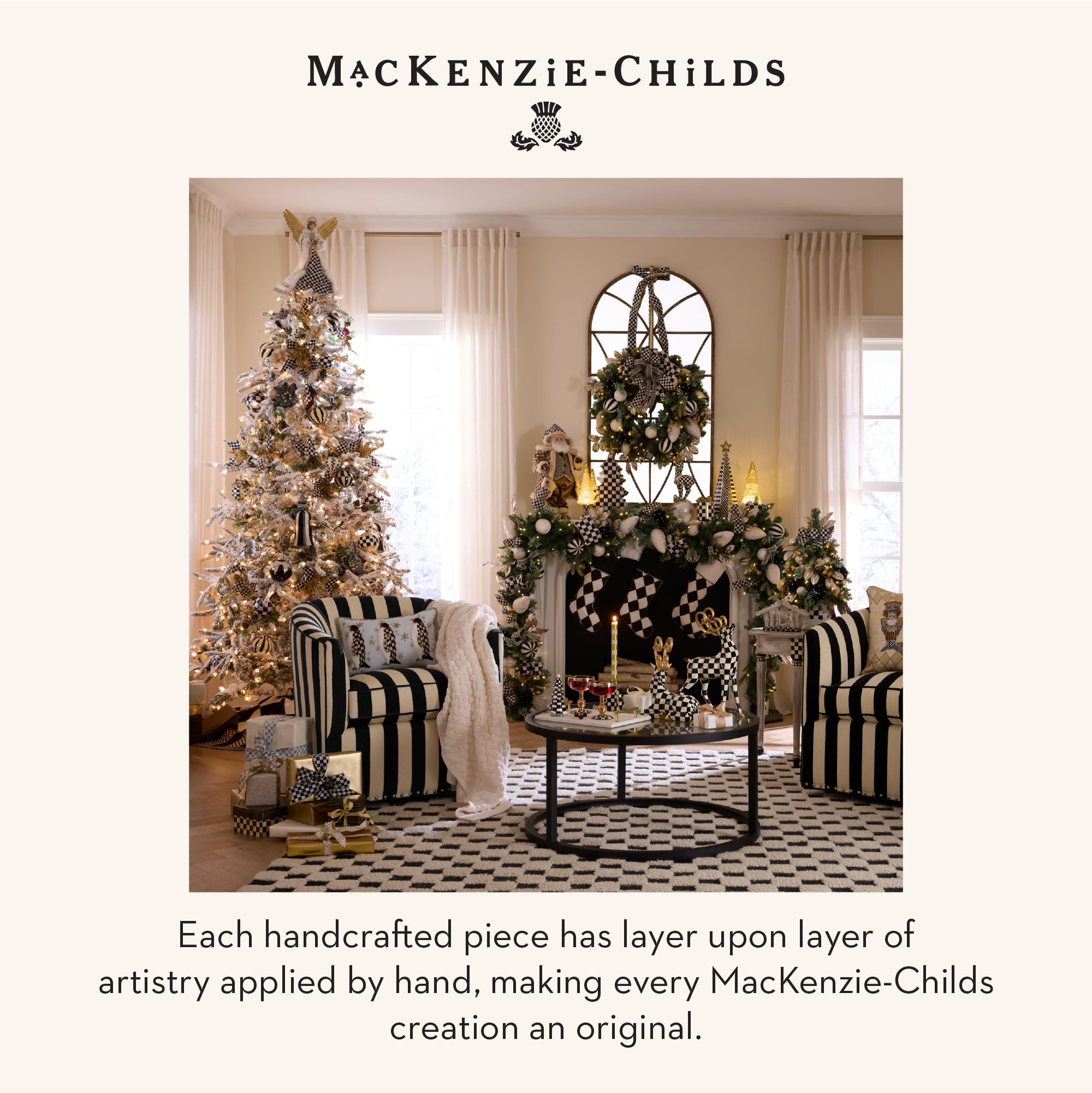 Amazon.com: MACKENZIE-CHILDS Stocking, Decorative Polyester