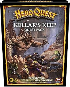 Hasbro Gaming Avalon Hill HeroQuest Kellar's Keep Expansion, Dungeon Crawler Board Game for Ages 14 and Up 2-5 Players Requires HeroQuest Game System to Play