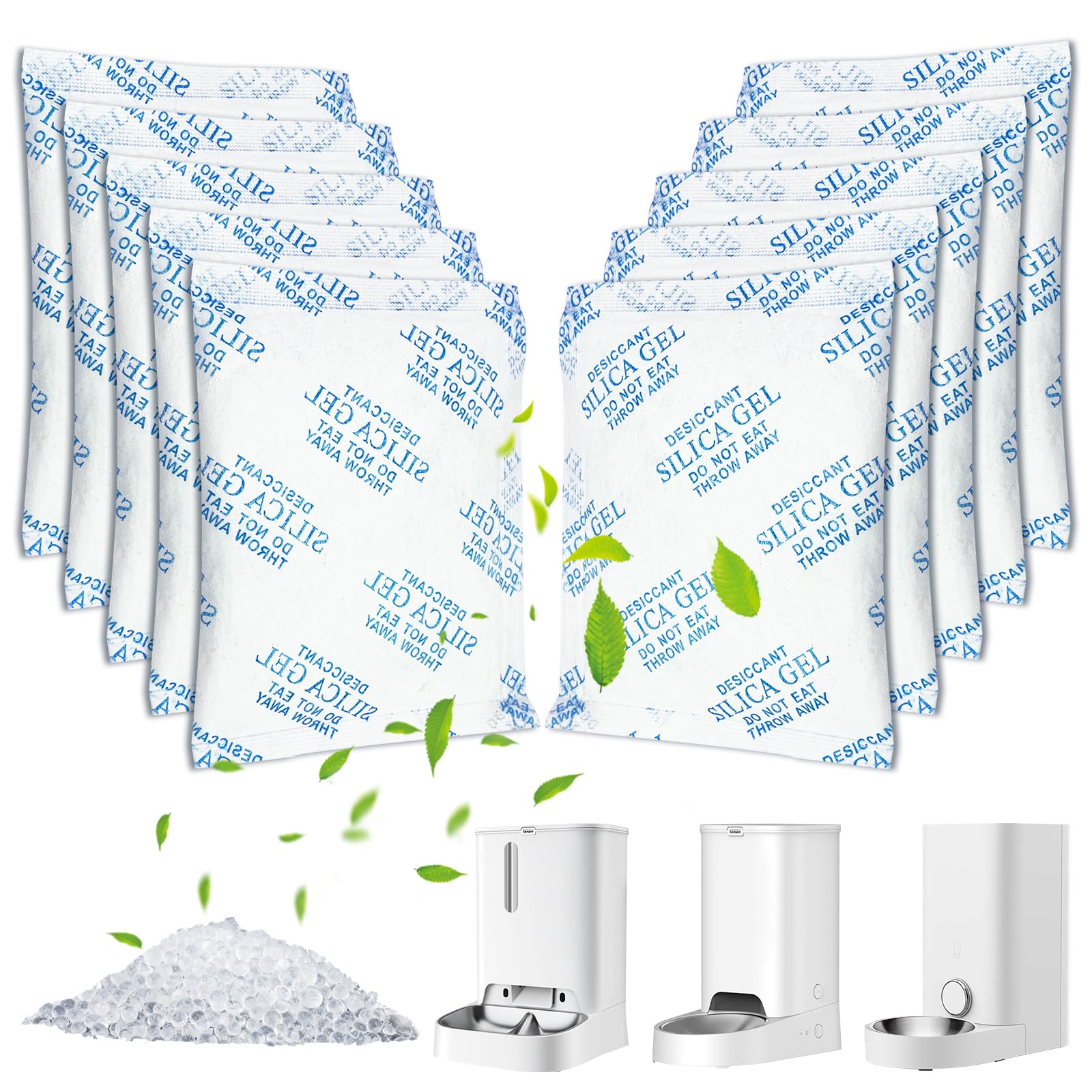 Trockenmittel 20x25g - Silica Gel Beutel Für Petkit Futterautomaten
