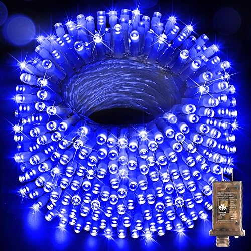 Miniatura 20 de Hezbjiti - Guirnalda de luces de Navidad de 1000 LED de 403 pies para exteriores, 8 modos de iluminación, luces de hadas impermeables IP44 con