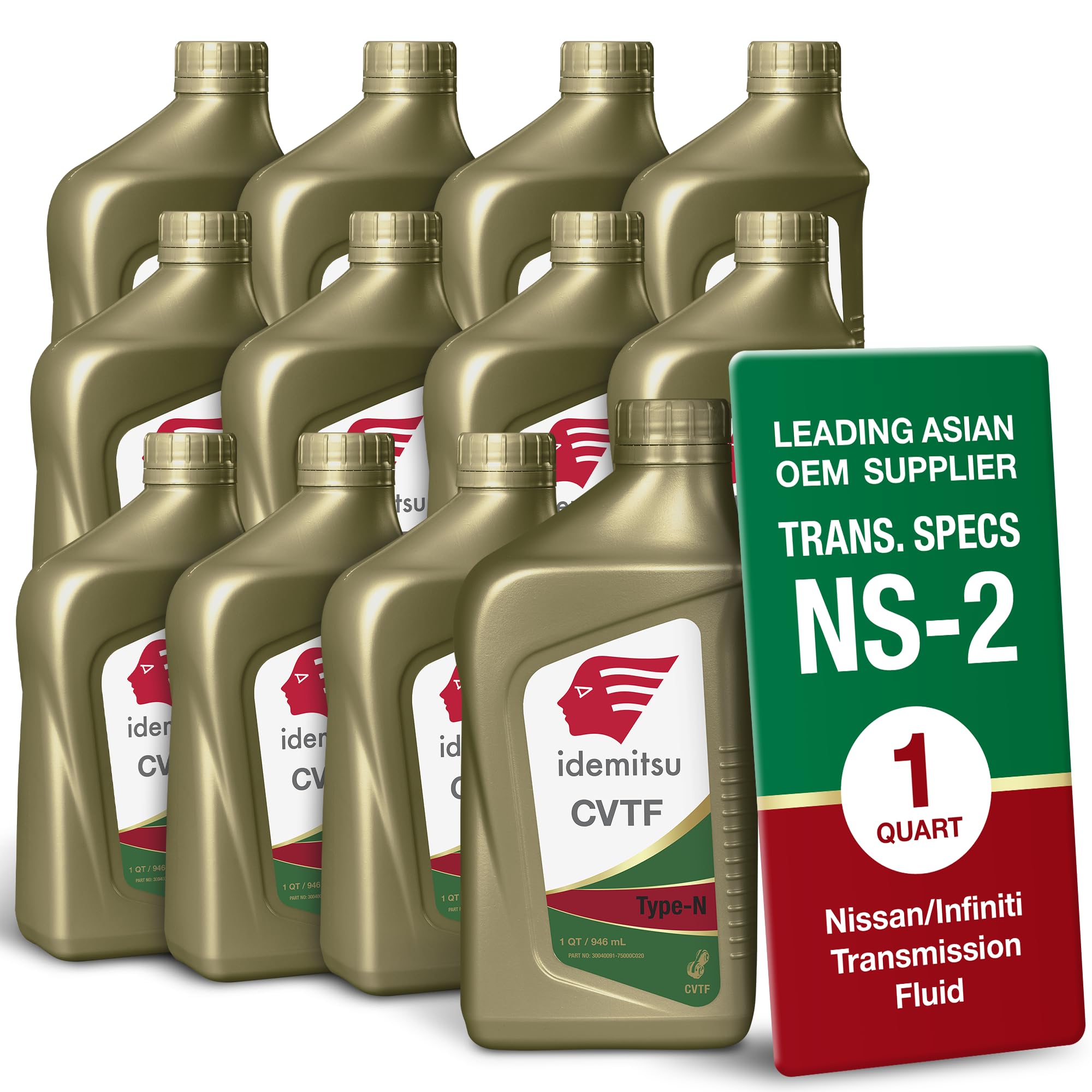 Idemitsu CVT Transmission Fluid Type N (NS-2) – 1 Quart, Case of 12 | Transmission Oil Tranny Fluid | Engineered for Superior Anti-Wear Protection and High Torque Applications