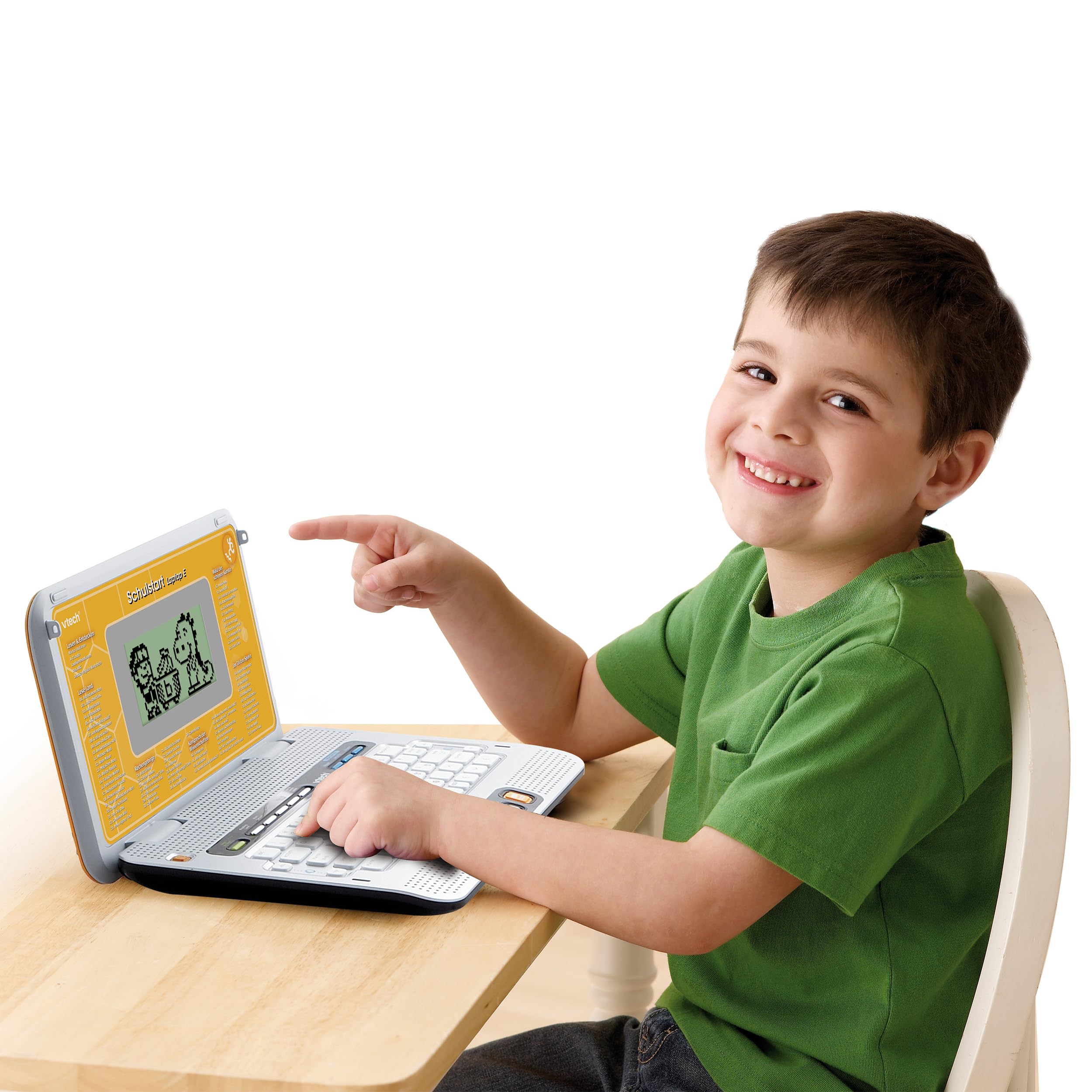 Schulstart Laptop mit Tragetasche - Zweisprachig Deutsch Englisch