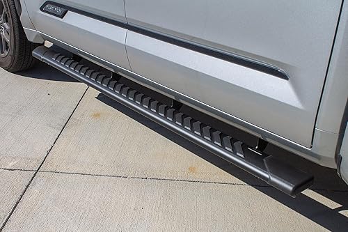 Miniatura 9 de Raptor Series Estribos escalones de 5 pulgadas, estilo OEM, banda de rodadura completa, aluminio negro, compatible con Tundra Crew Max Cab 2022-2025