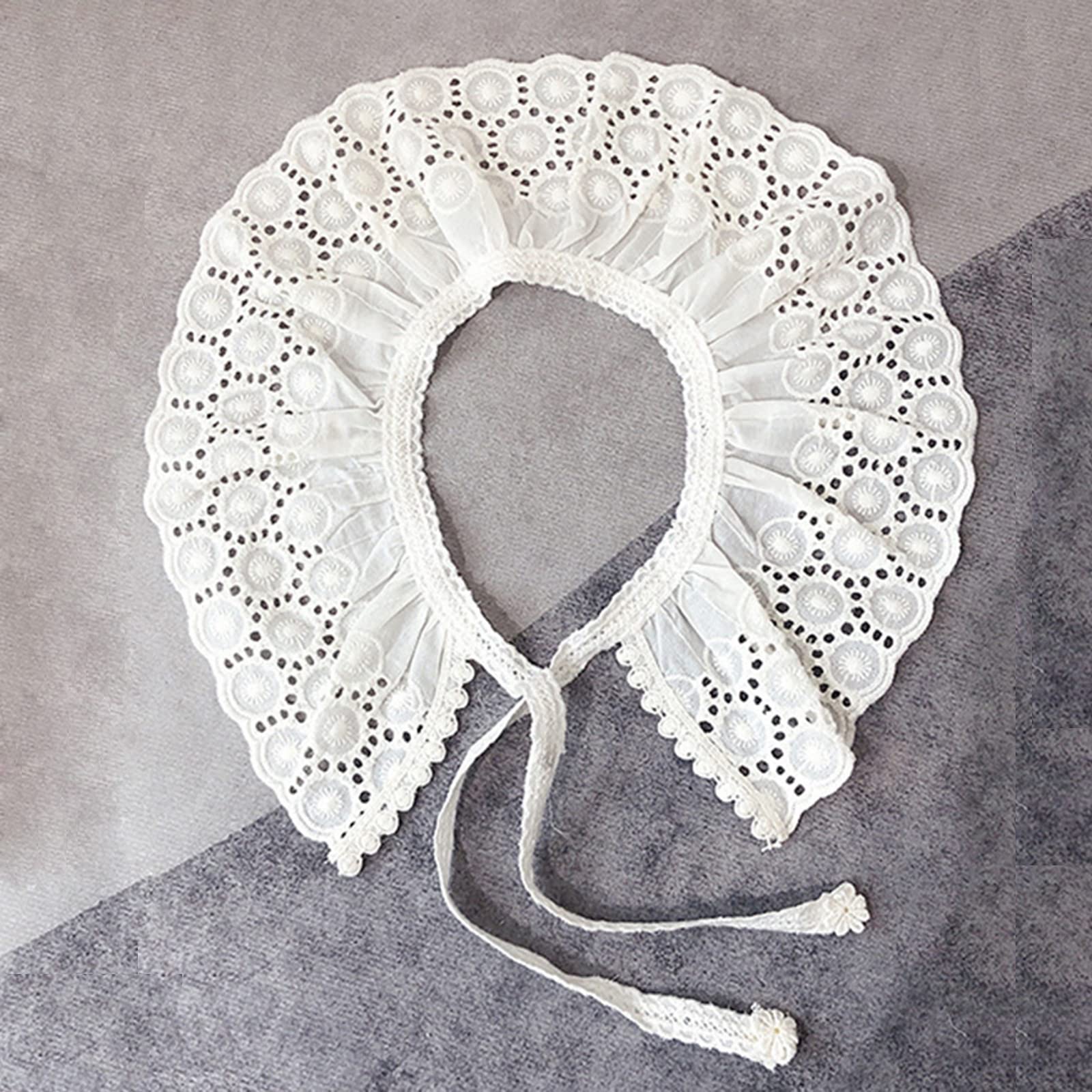 Colletto In Pizzo Per Bambini - Colletto Staccabile Ricamato Per Maglioni E Vestiti - Foto 8