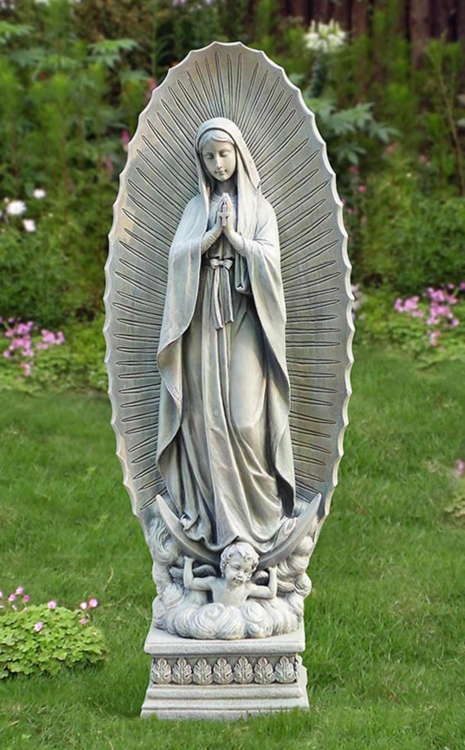 GUADALUPE マリア像 THE CRIMIE GARDEN Our Lady of Guadalupe Outdoor Garden Shrine