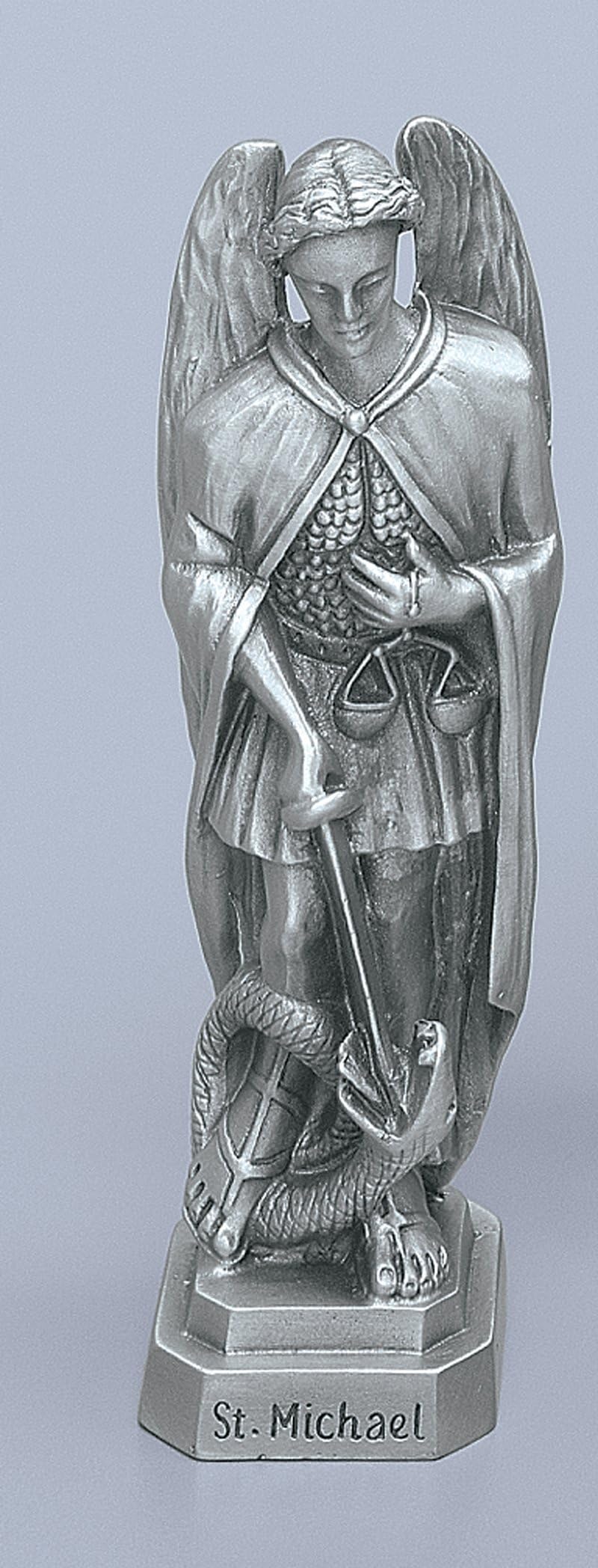 Michael 3 1/2in. Pewter Statue