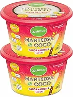 Kit Com 2 Manteigas de Coco Sabor Manteiga Sem Sal 200g Qualicoco