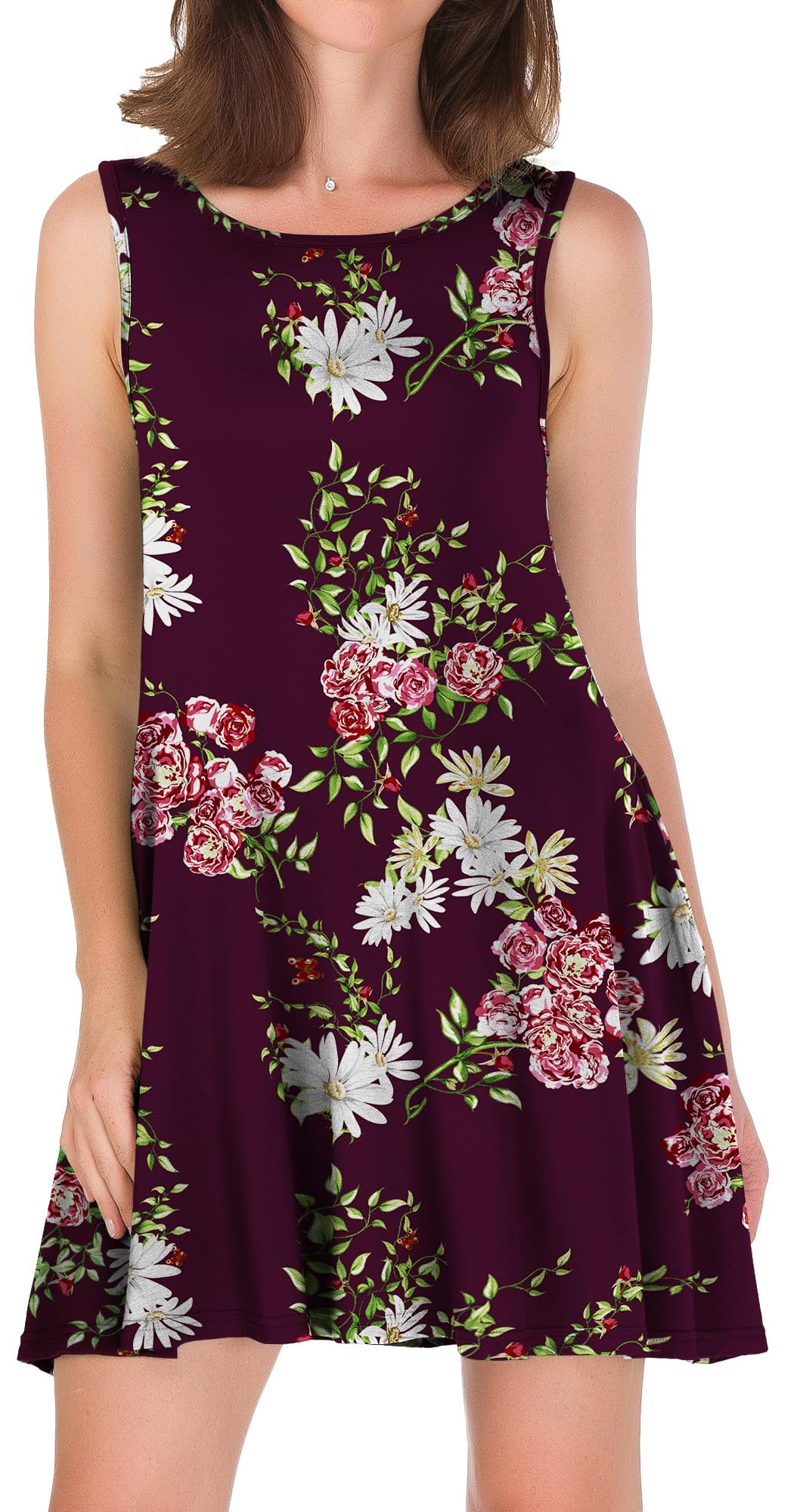 Short Long Sleeve Womens Cold Shoulder Dress with Pockets Casual Swing T-Shirt Dresses