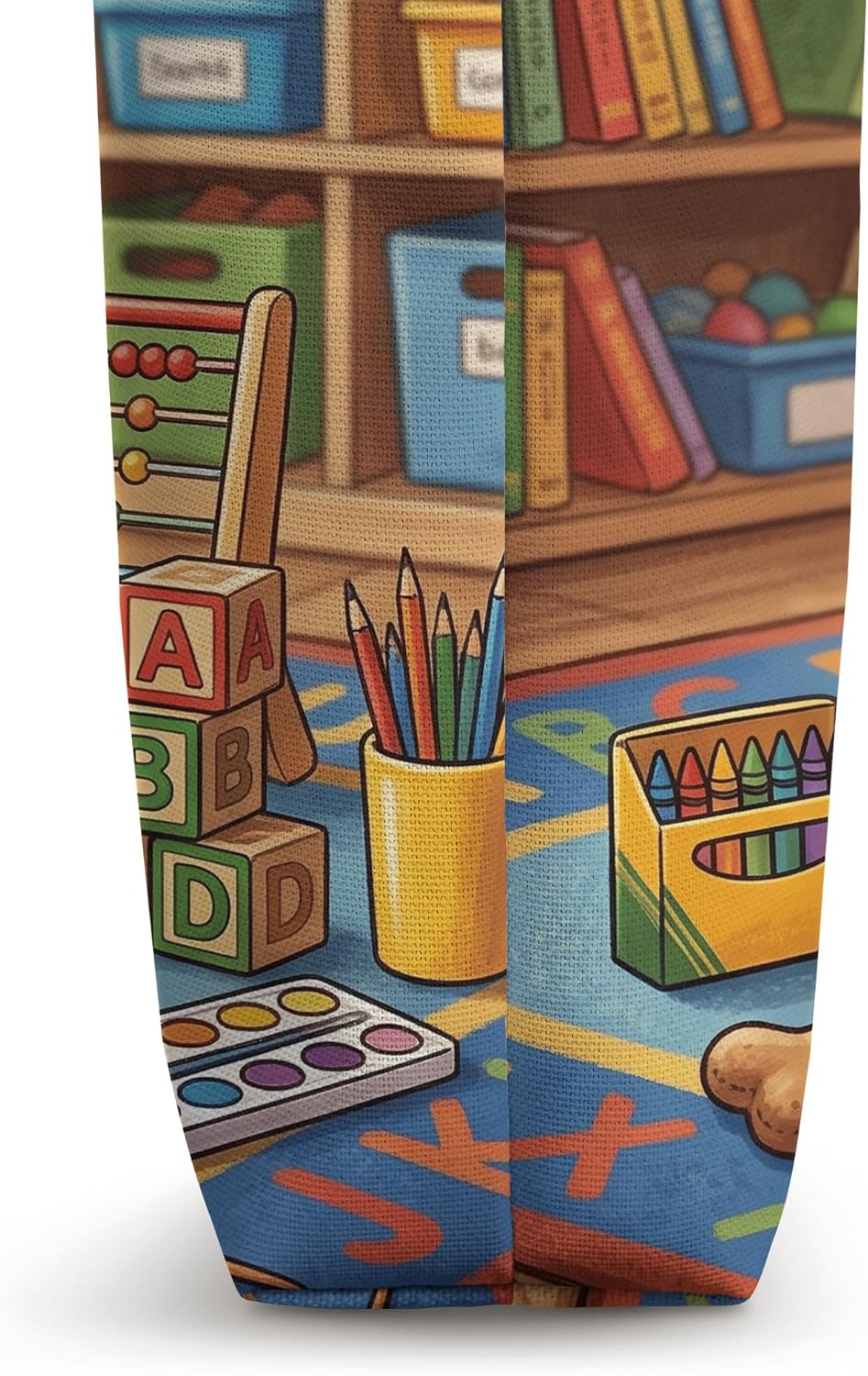 Cute Corgi Classroom School Puppy Learning Scene Tote Bag