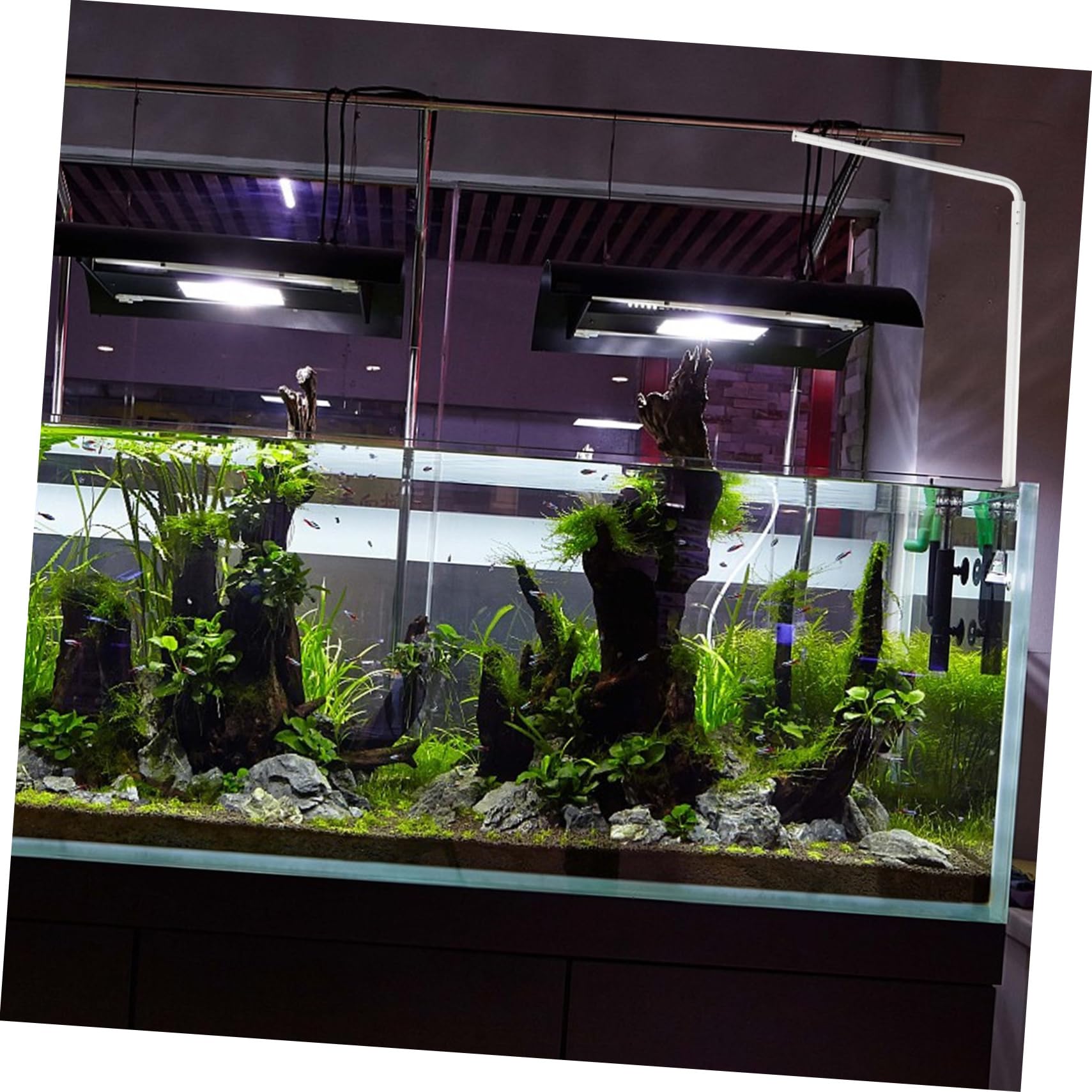 Operitacx Supporto Per Luci Per Acquari in Alluminio Supporto Per Illuminazione Per Piante Acquatiche Resistente Alla Facile Da Installare e Smontare Accessorio Per Acquario