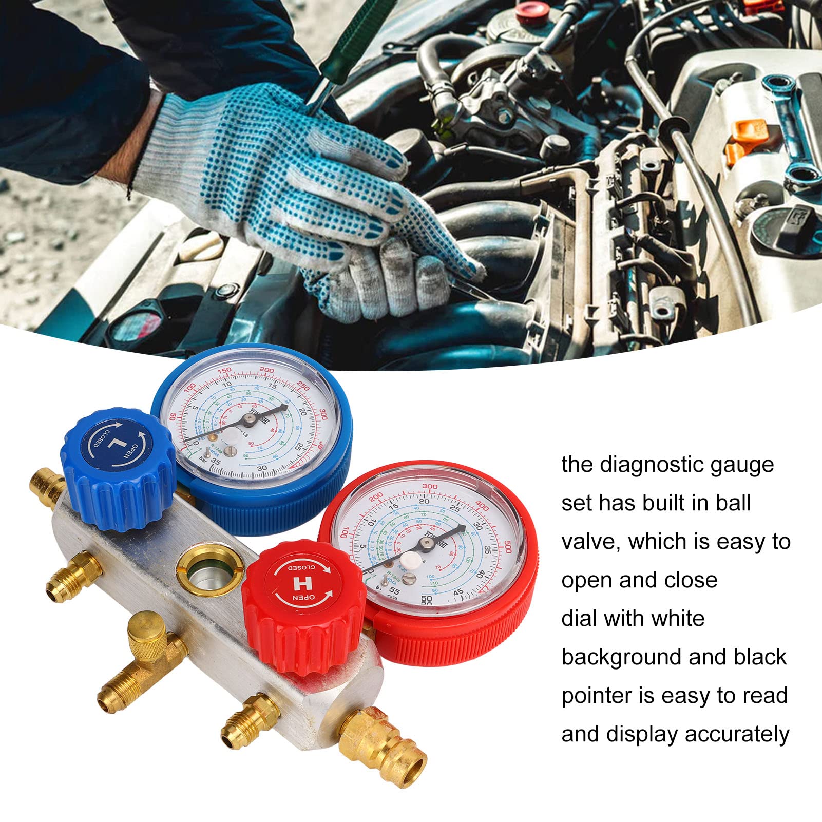 BLL Jauge De Collecteur De Diagnostic Jauge De Collecteur Amovible Avec