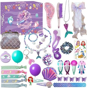 Mermaid Christmas Calendar Jewelry Accessories Decoration