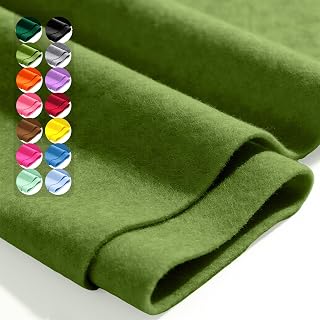 Moss 36" X 36" Felt Fabric Sheet - 1.6mm Thickness | Soft Acrylic Craft Felt for Costumes, Handmade Crafts, Home Decor, Embroidery Backing, Patchwork