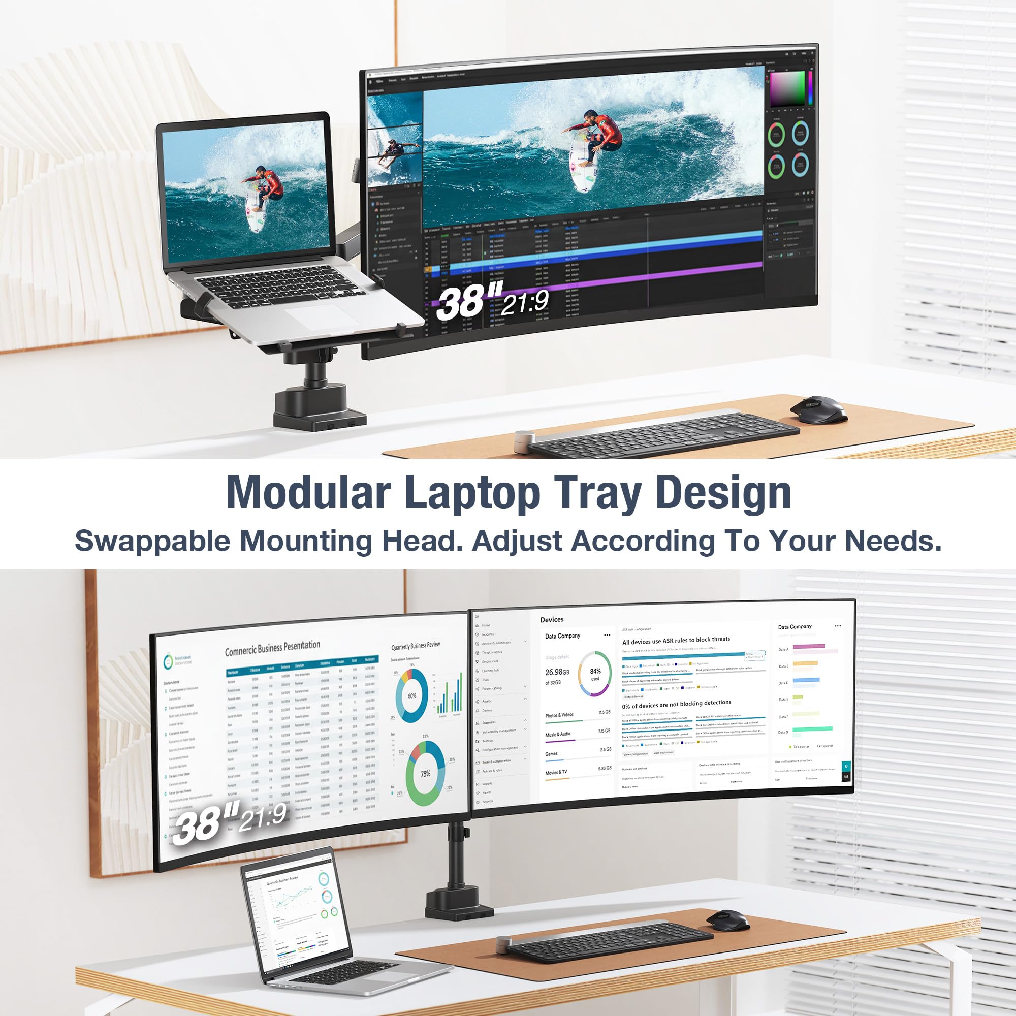 Amazon.co.jp: AVLT ノートパソコン & 38インチ モニターアームポール