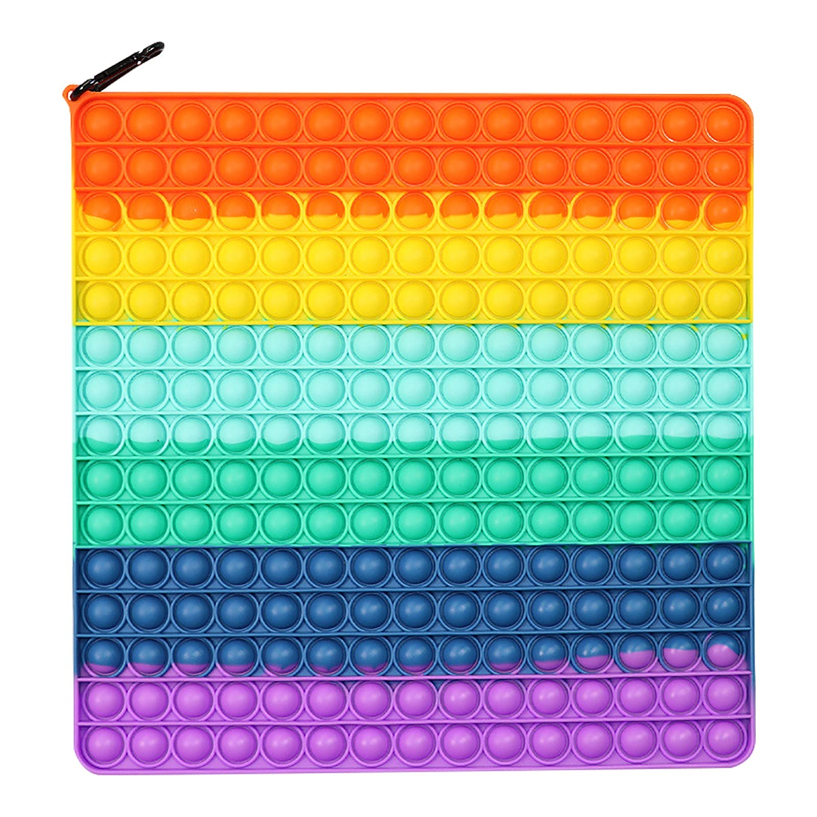 Haojiajia Giant XL 225 Bubble Push Pop Fidget Sensory Toys,Large Square Push it Fidget Toys,Fidget Toys Anxiety Relief,Poppet Toys,Sensory Fidget Toys Autism Toys,Adult Figit Toys (Rainbow)