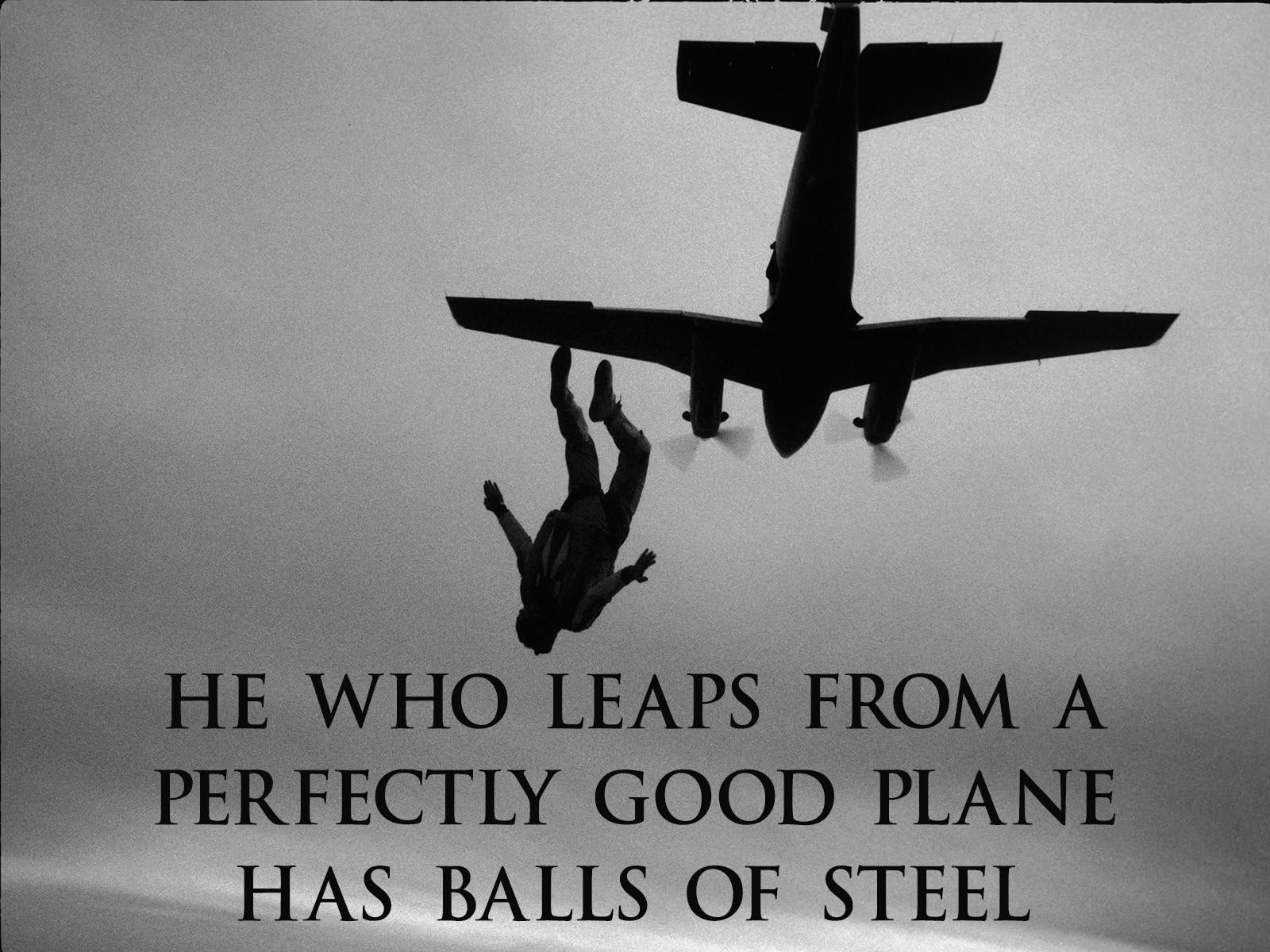 Skydiving Poster Sky Diving Skydive Parachuting Motivational Poster 18x24