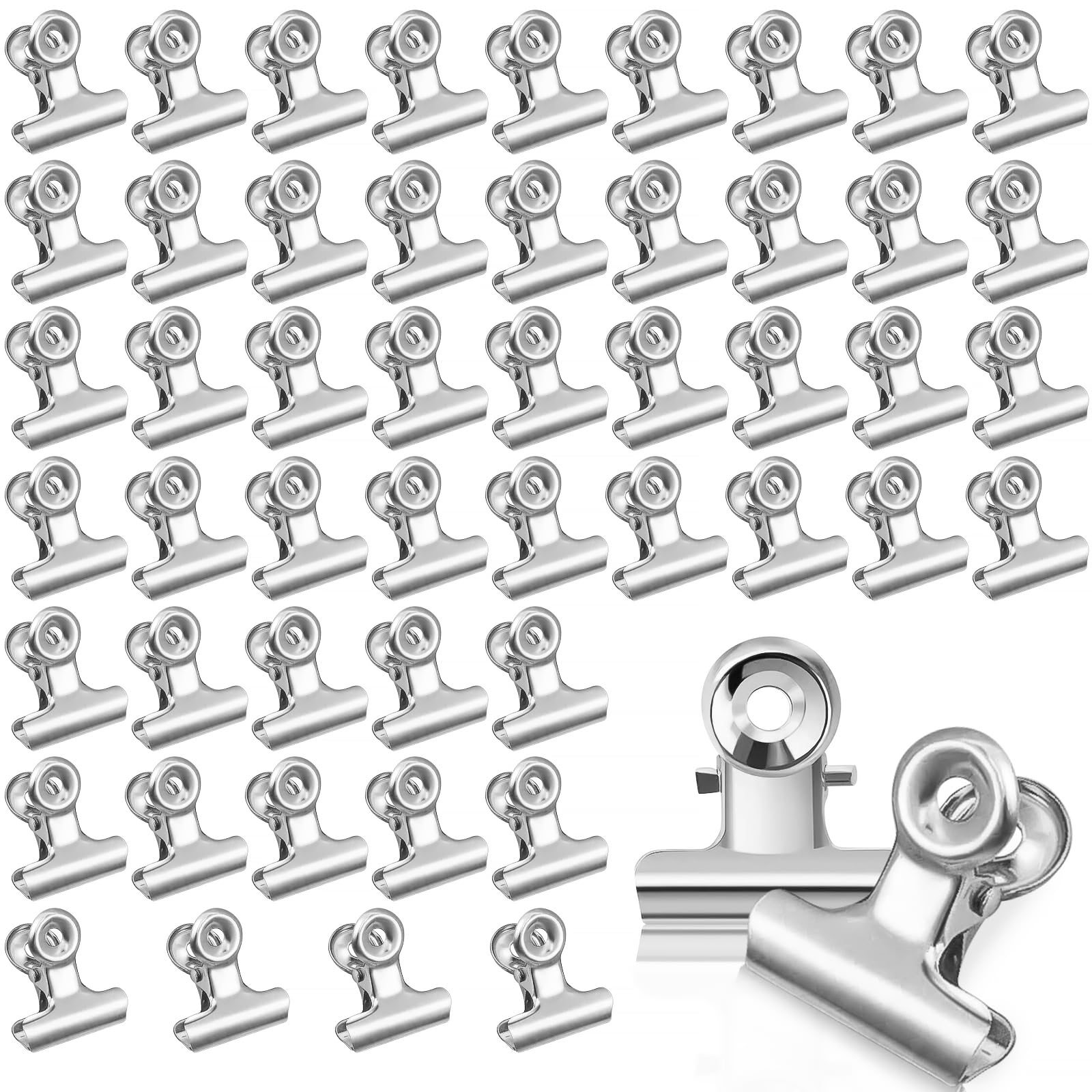 Lot De 30 Pinces Bulldog 22mm FZGUSYAF - Noires Métal Pour Bureau, École