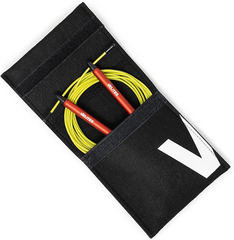 Velites Corde à Sauter Fire 2.0 pour Crosstraining Corde de Vitesse lestée pour Double Unders [Poids
