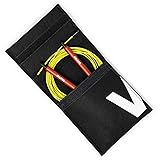 Velites Corde à Sauter Fire 2.0 pour Crosstraining Corde de Vitesse lestée pour Double Unders [Poids Non Inclus]. Également conçue pour Le Fitness, la Boxe et Le MMA Rouge 2 mm