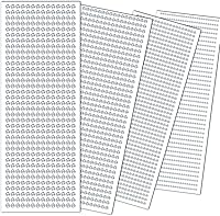 Vista 17 de 1799 piezas de pegatinas de gemas - Gemas de imitación autoadhesivas para manualidades - Con temática del Día de San Valentín, pegatinas redondas