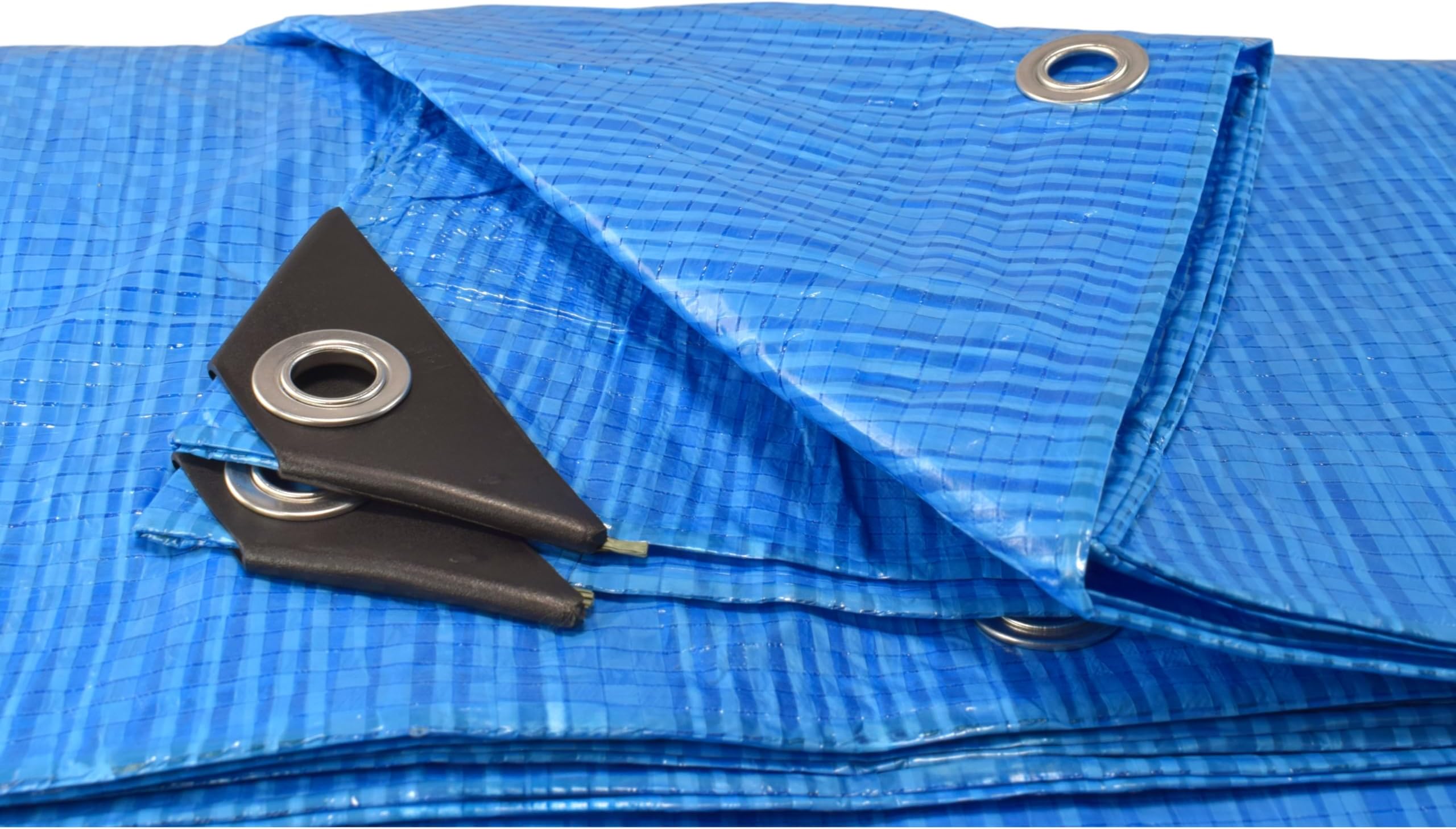3m x 3m blue waterproof tarpaulin/builders tarp/garden dry cover up/weatherproof camping ground sheet EXTRA Eyelets Every 50cm+Reinforced Corners