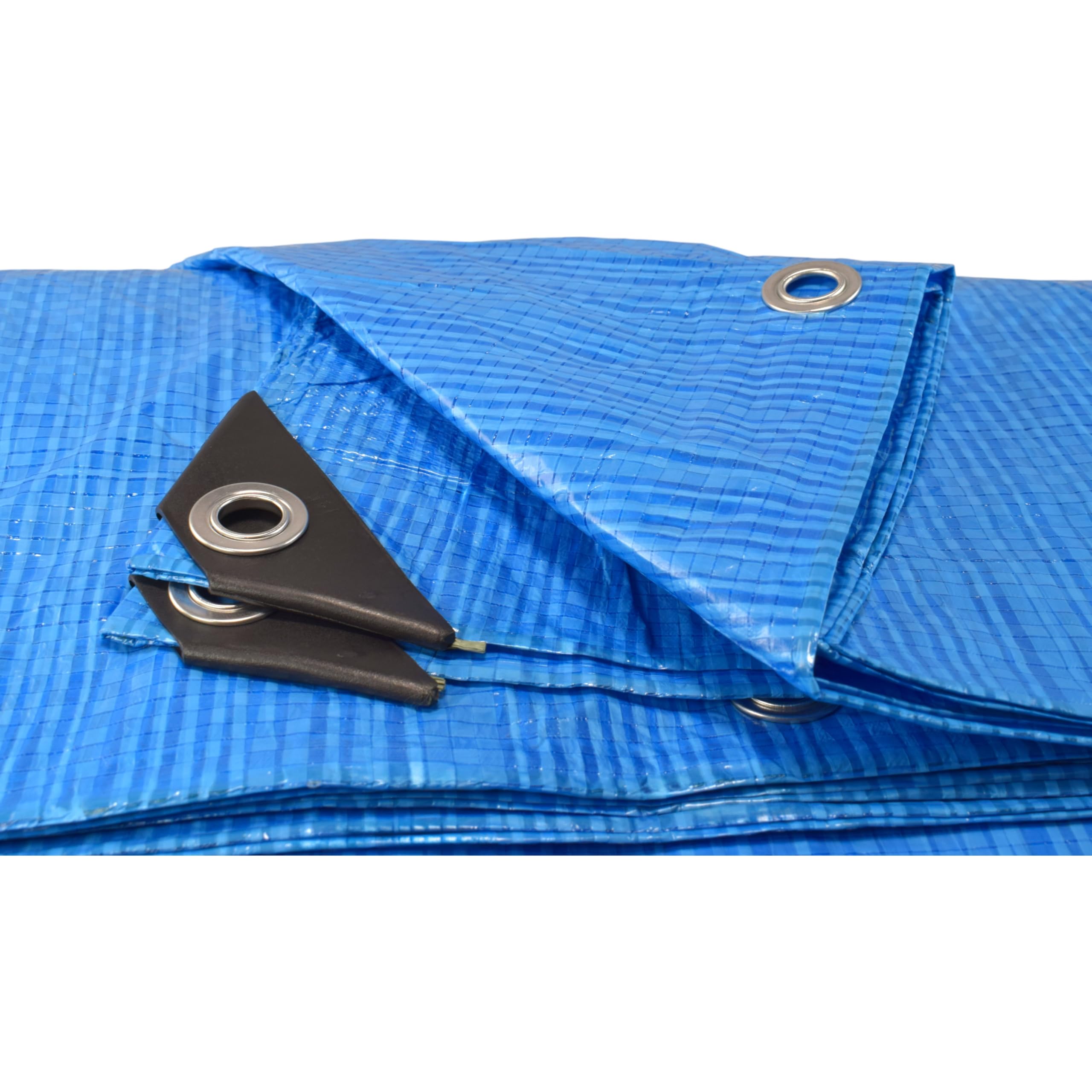 Cost Wise Blue 3M X 3M Waterproof Tarpaulin/Builders Tarp/Garden Dry Cover Up/Weatherproof Camping Ground Sheet Extra Eyelets Every 50Cm+Reinforced Corners