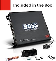 Vista 6 de BOSS Audio Systems R3004 amplificador para auto con 4 canales - 1200 W, 2/4 ohmios estables, clase A/B, rango completo, compatible con puente
