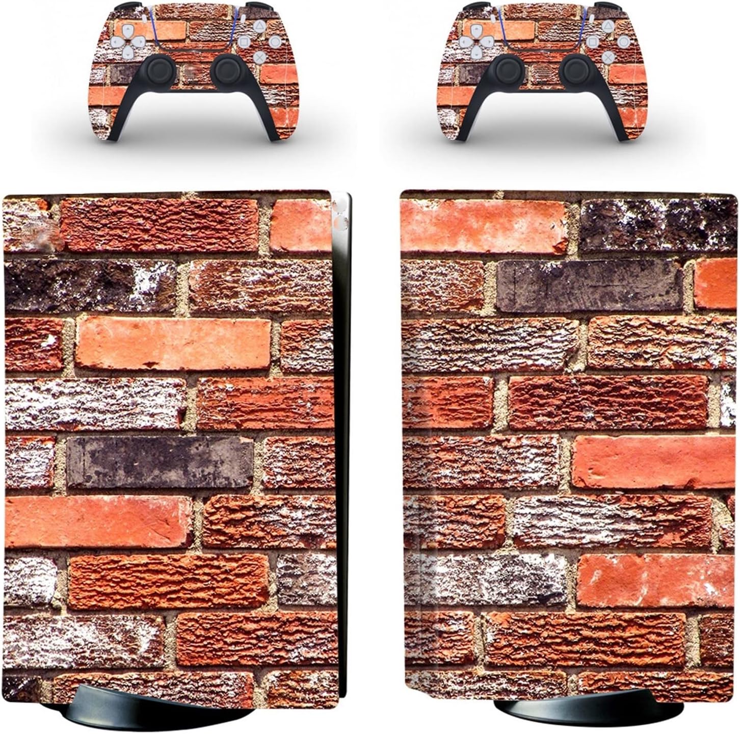 気泡なし PS5ディスク版コンソールと2つのコントローラー用のアニメデカールスキンビニールカバースキンラップ、気泡のない、耐久性のあ