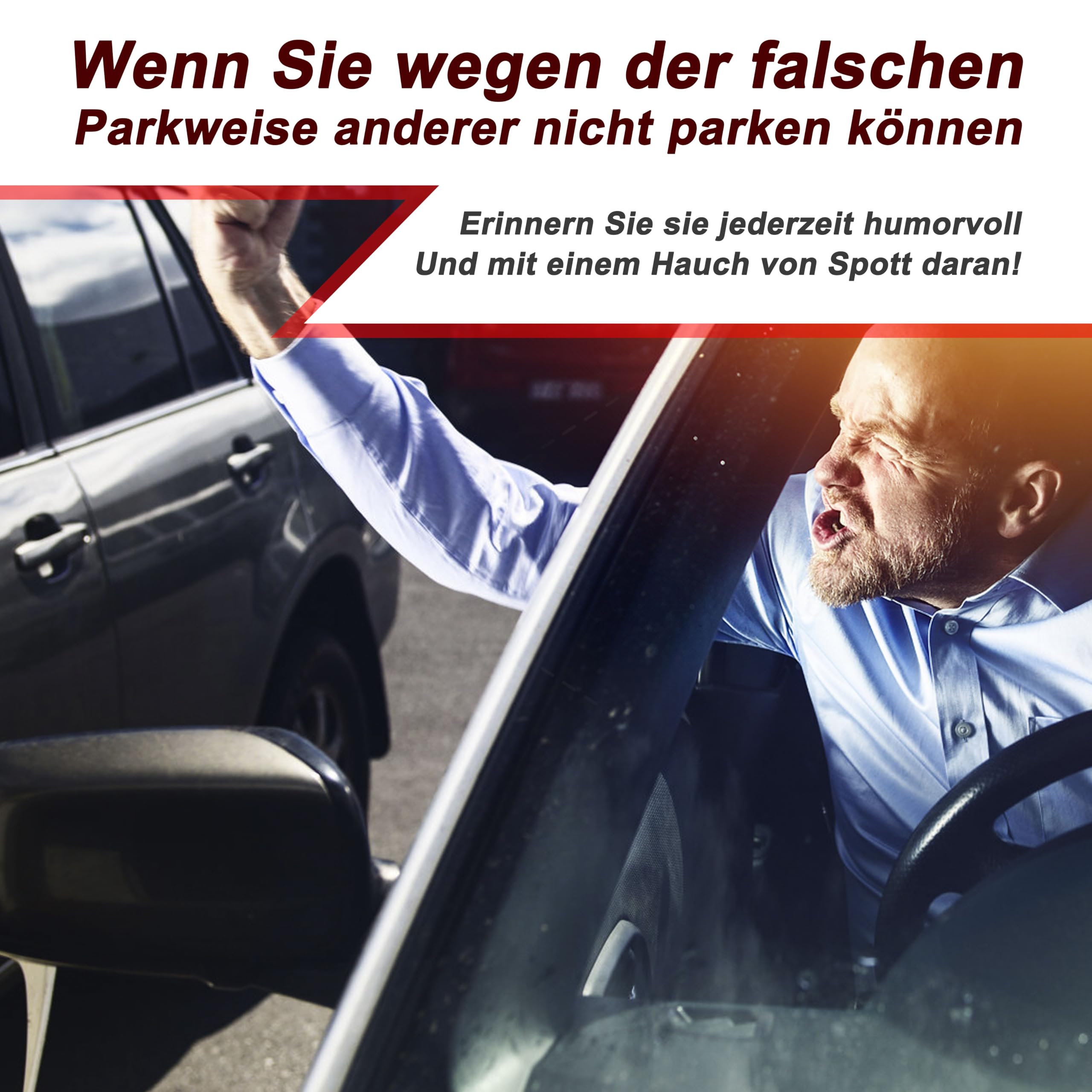 Yezirzax Scheisse Geparkt Karten 100 Stück - Lustige Parkhinweise Für Falschparker