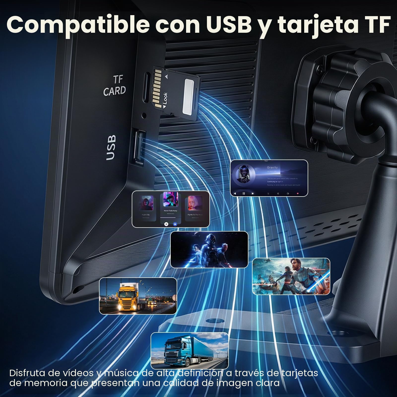 Hodozzy 4 Canales Cámara de Marcha Atrás Kit con 4K Grabación en Bucle, 10,1 Pulgadas IPS Divididas Monitor con 4 Cámaras, Impermeable Visión Nocturna Cámara Visión Trasera con BSD, Imagen Especular
