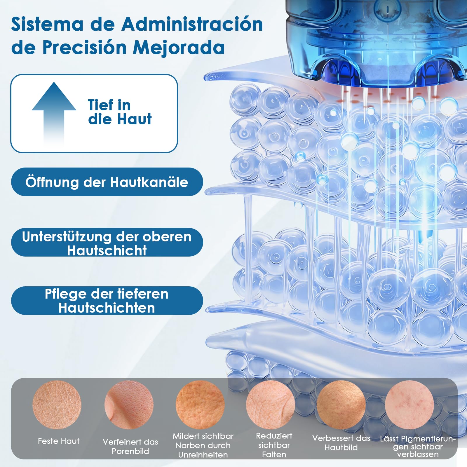 Dr. pen Q1S Microneedling Pen 2026 Dr. Pen Professionelles Hautpflege Gerät | Original Dr. Pen mit Echtheitscode, 2026 Dr pen Neuestes Modell, LED Rot & Blau Licht, 5 Stufen, Tolles Geschenk für Frauen