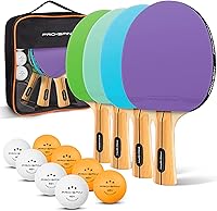Vista 14 de PRO-SPIN Paletas de ping pong – Juego de alto rendimiento con raquetas de tenis de mesa premium, pelotas de ping pong de 3 estrellas, estuche