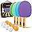 PRO-SPIN Ping Pong Paddles - High-Performance Set with Premium Table Tennis Rackets, 3-Star Ping Pong Balls, Compact Storage Case (4-Player Set, Purple/Blue/Mint/Green)