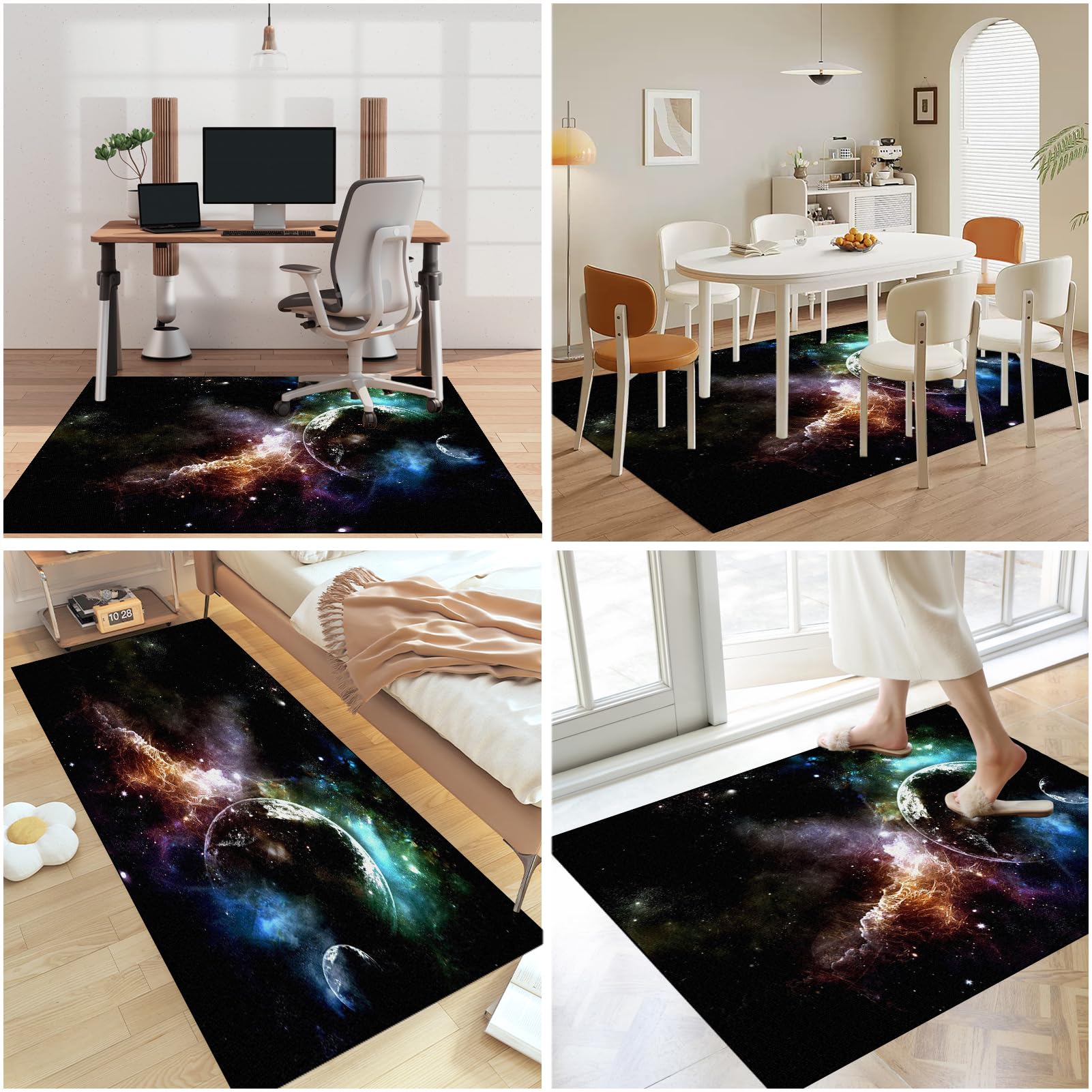 Protector de Suelo para Silla con Ruedas, Alfombra Silla Gaming, Alfombra para Silla de Escritorio y Gaming, Tapete Antideslizante para Oficina, 100 x 140 cm Alfombrilla Protectora para Suelos Duros