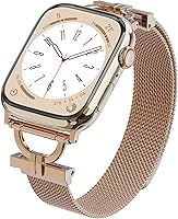 Vista 8 de Correa de malla estrecha compatible con Apple Watch Band de 1.654 pulgadas, 1.732 pulgadas, 1.772 pulgadas, 1.496 pulgadas, 1.575 pulgadas, 1.614