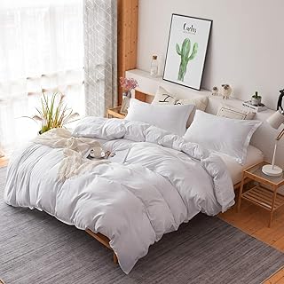 Best Colourful Snail 3-Piece Luxury Duvet Cover Set, Includes Duvet Cover and 2 Matching Pillow Shams, Ultra Soft and Easy Care, Wrinkle & Fade Resistant, Queen/Full, White Review 