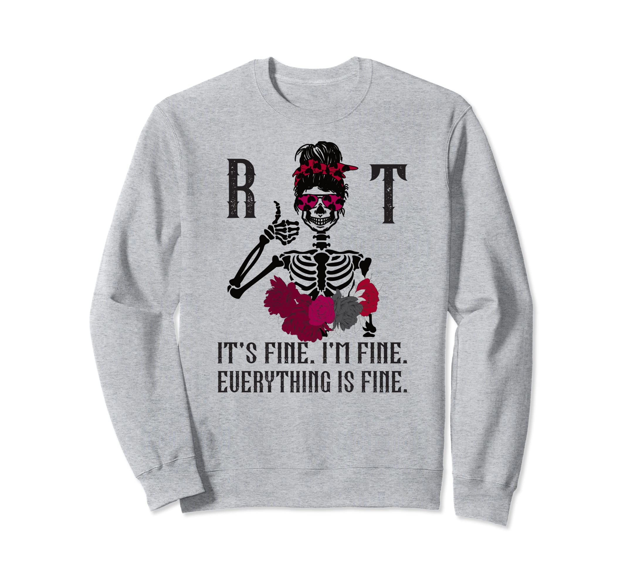 Funny RT Skull Respiratory Therapist Sweatshirt