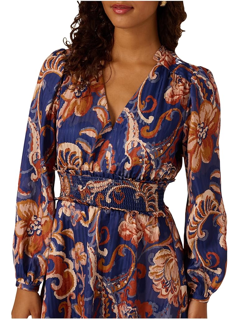 Blue Adrianna Papell Short Printed Dress